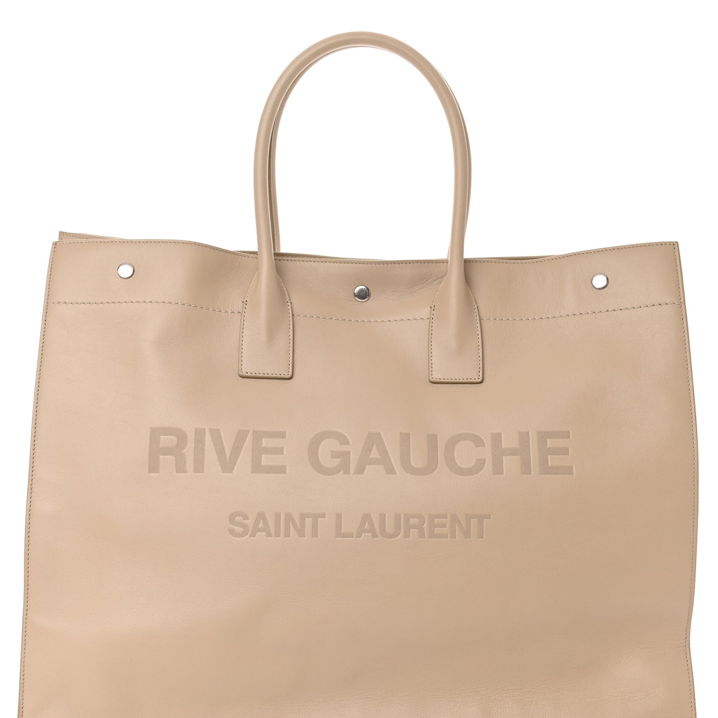 Vitello Rive Gauche Large Tote Sea Salt