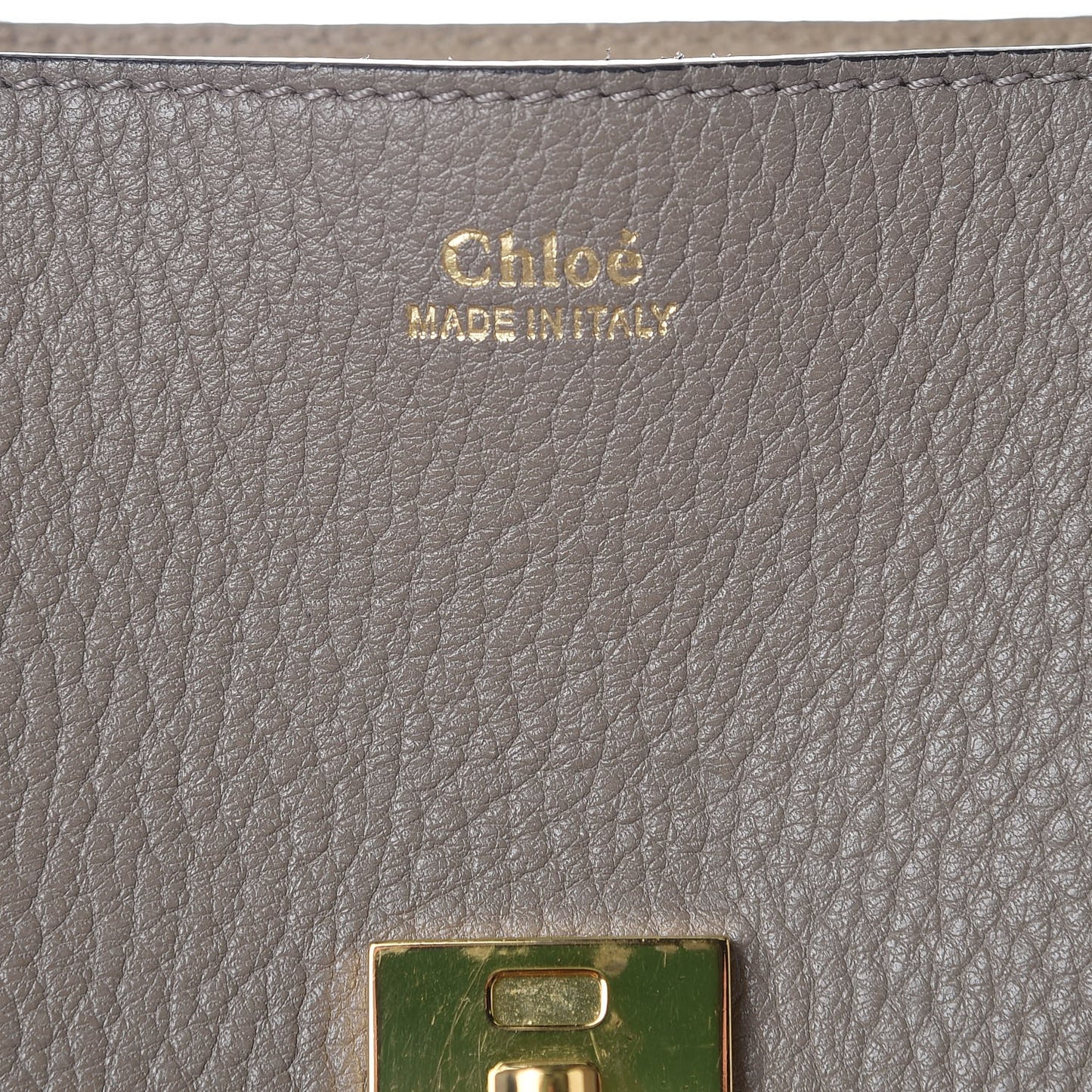 Grained Lambskin Mini Drew Shoulder Bag Motty Grey