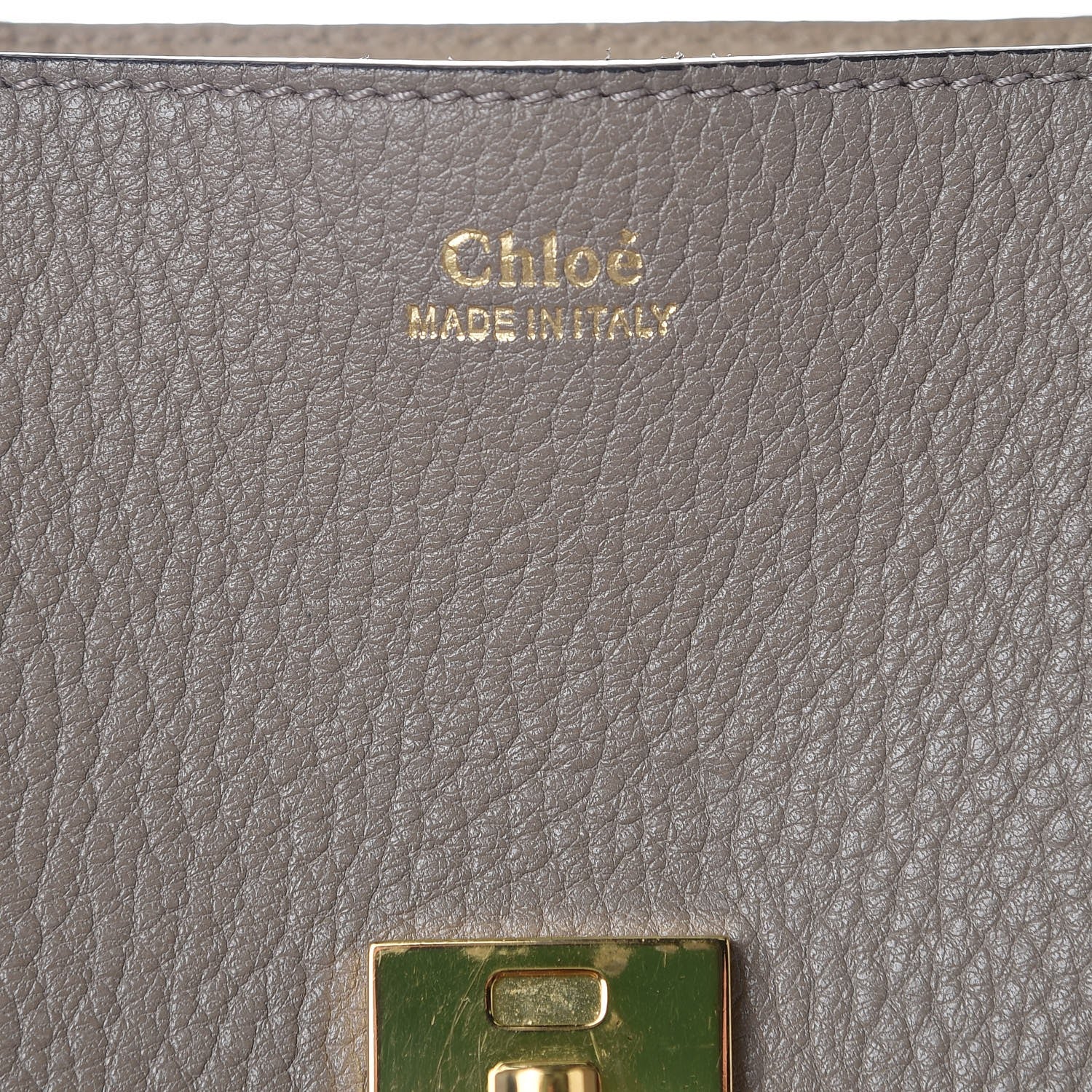Chloe Grained Lambskin Mini Drew Shoulder Bag Motty Grey 6 of 10