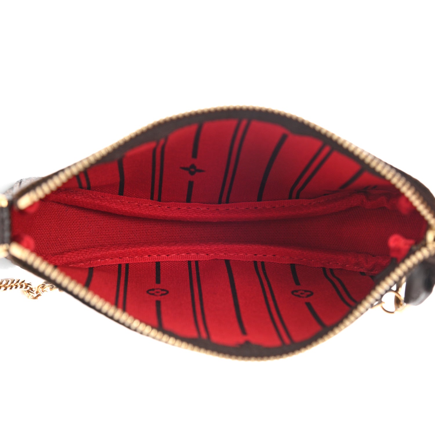 Louis Vuitton Damier Ebene Complice Trunks and Bags Mini Pochette Accessories Red 5 of 10
