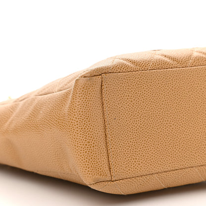 Chanel Caviar Quilted Petit Shopping Tote PST Beige 8 of 14