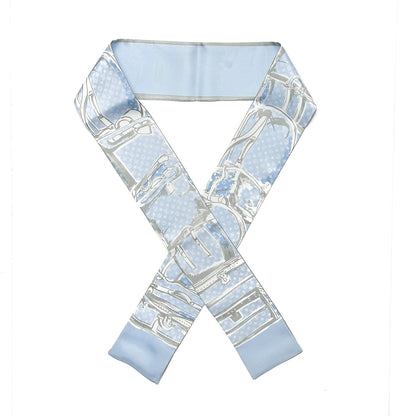 Louis Vuitton Silk Monogram Trunks Bandeau Blue Ciel 1 of 6