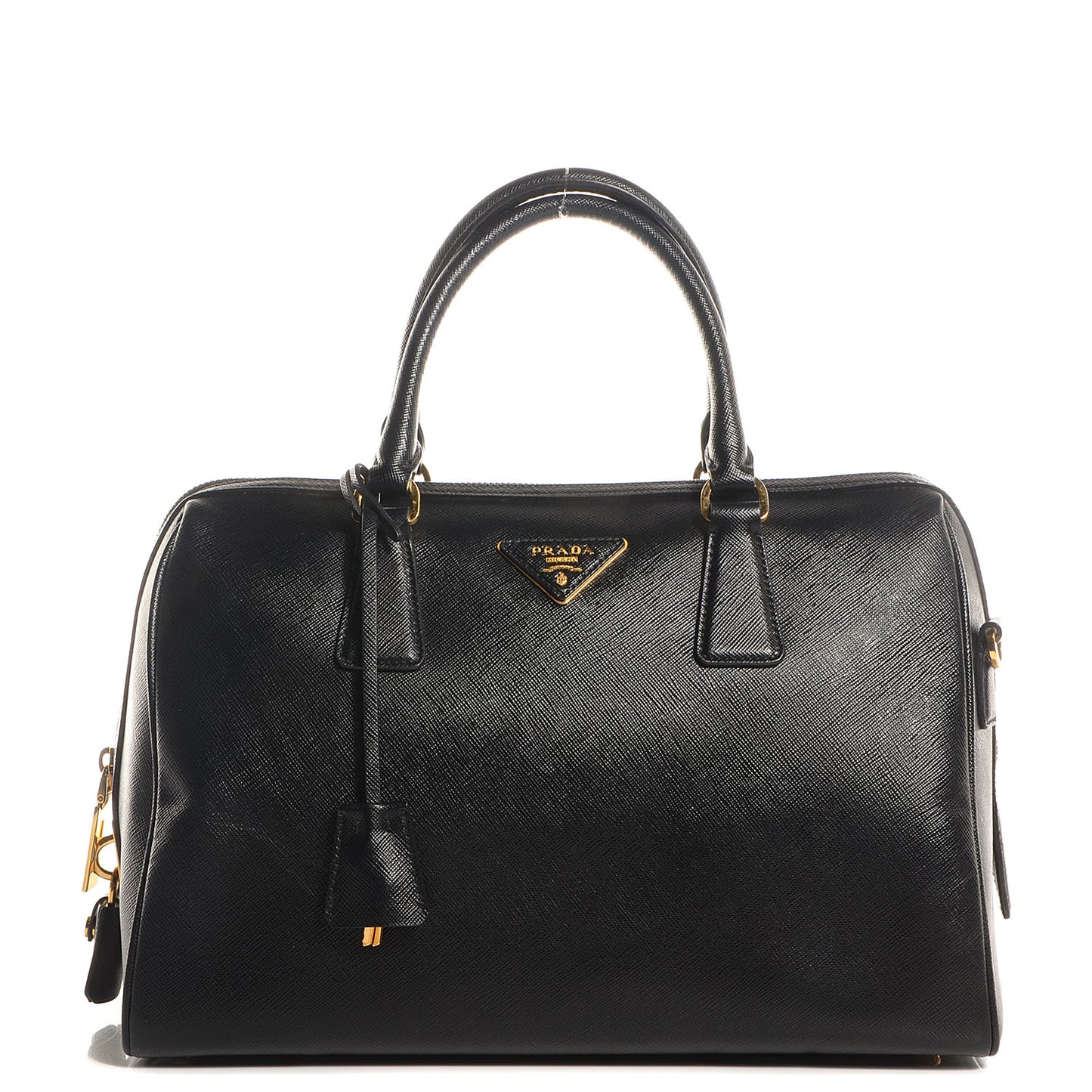 Saffiano Lux Bowler Black