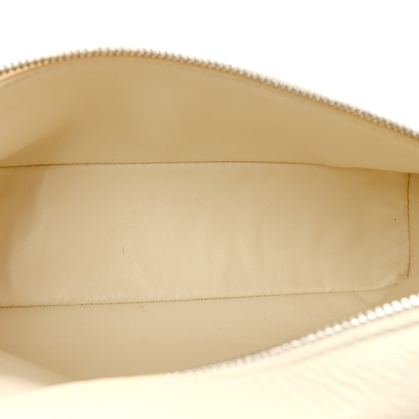 Grained Calfskin L19 Extra Pocket Pouch Whisper White