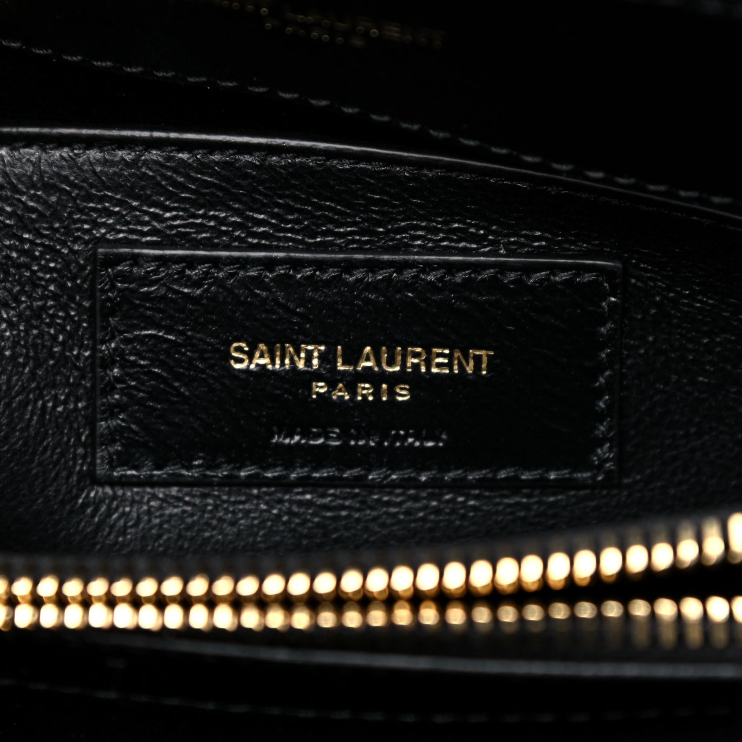 Calfskin Y Quilted Monogram Small Loulou Chain Satchel Black