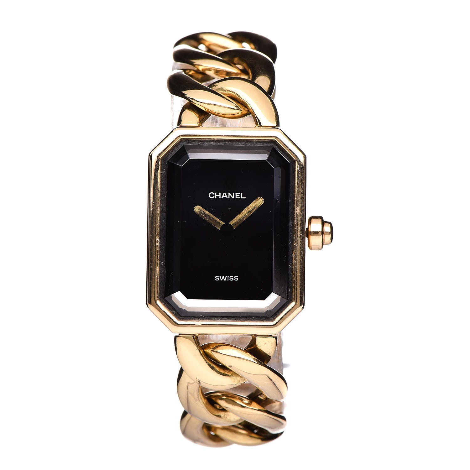 Chanel 18K Yellow Gold 20mm Chain Premiere Quartz Watch M 1 of 6
