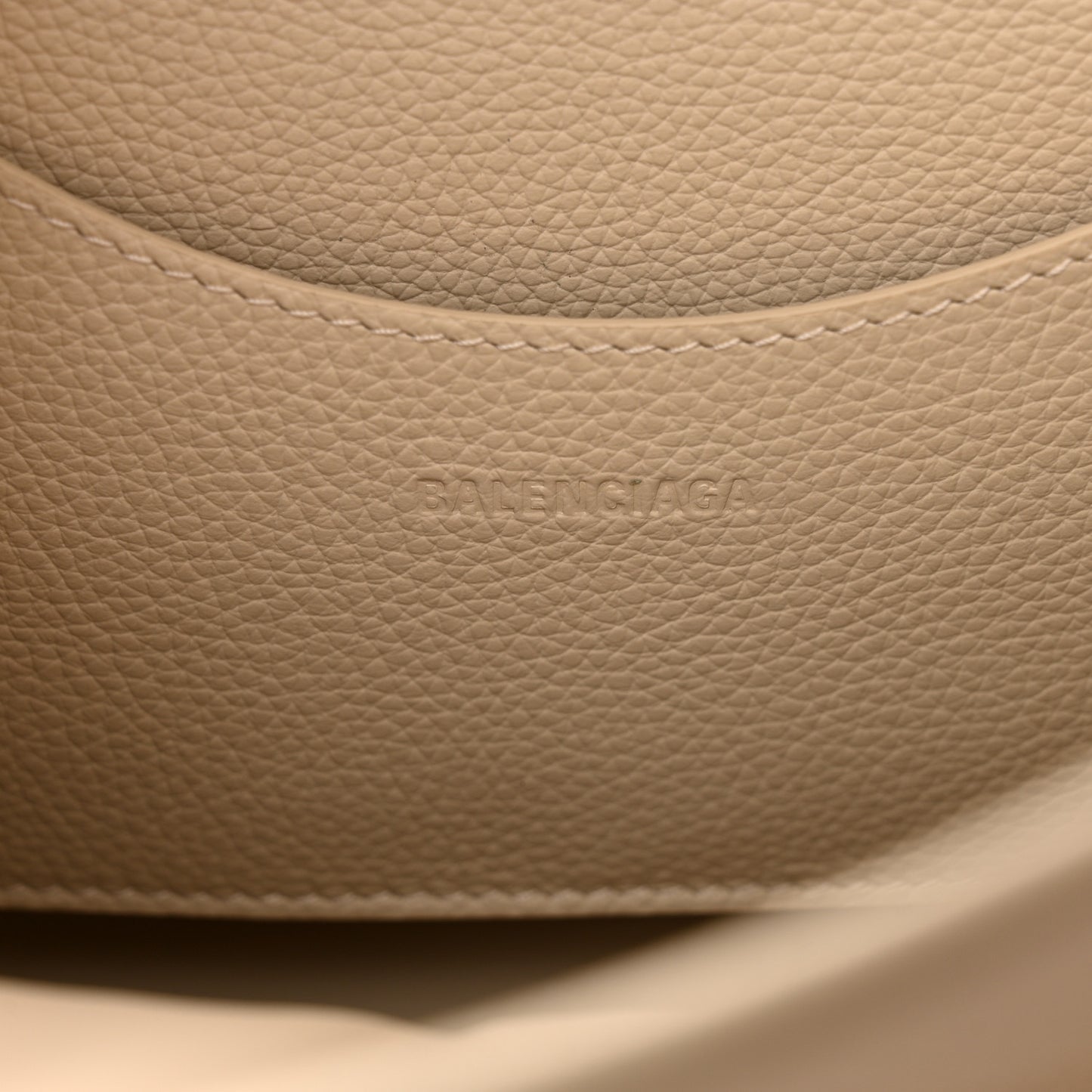 Grained Calfskin Neo Classic Silver Hardware S City Cream