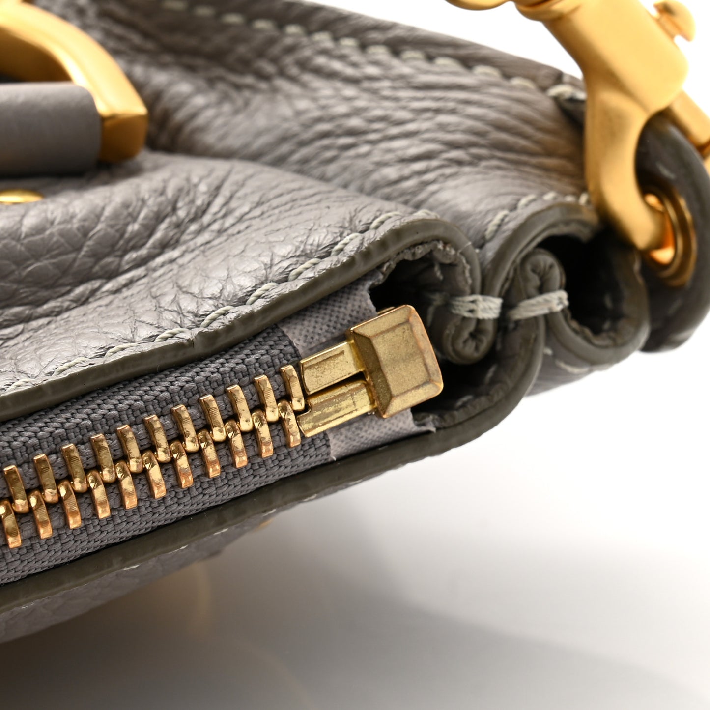 Calfskin Medium Marcie Satchel Cashmere Grey