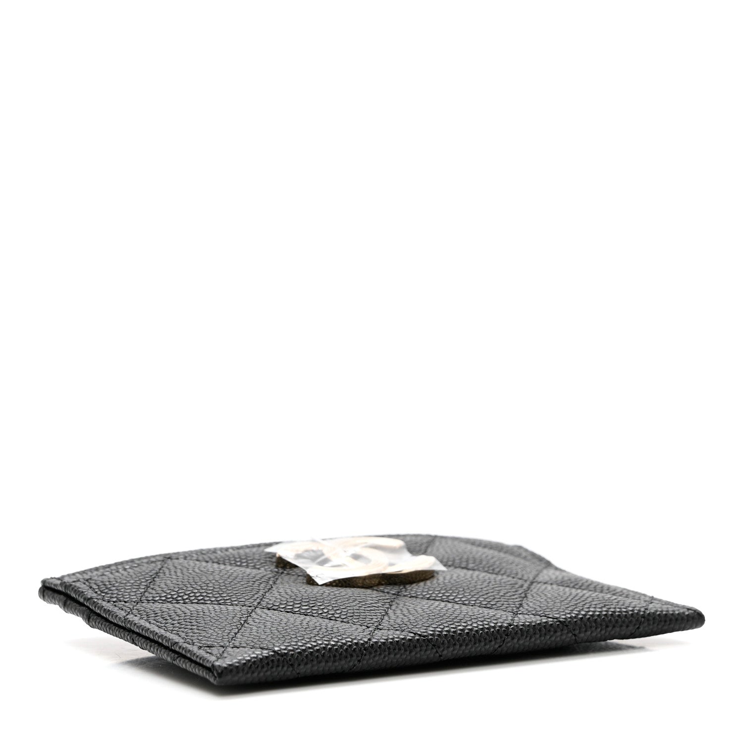 Chanel Caviar Quilted Striated Card Holder Black 4 of 8