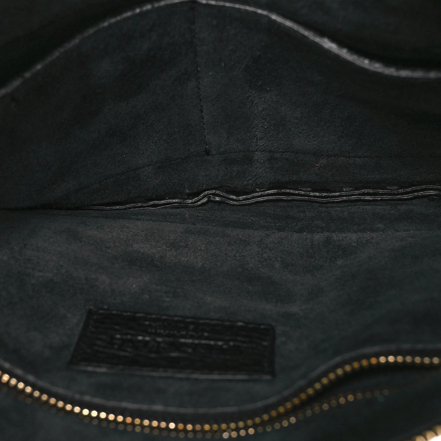 Pebbled Calfskin Crockee Small Wristlet Clutch Black