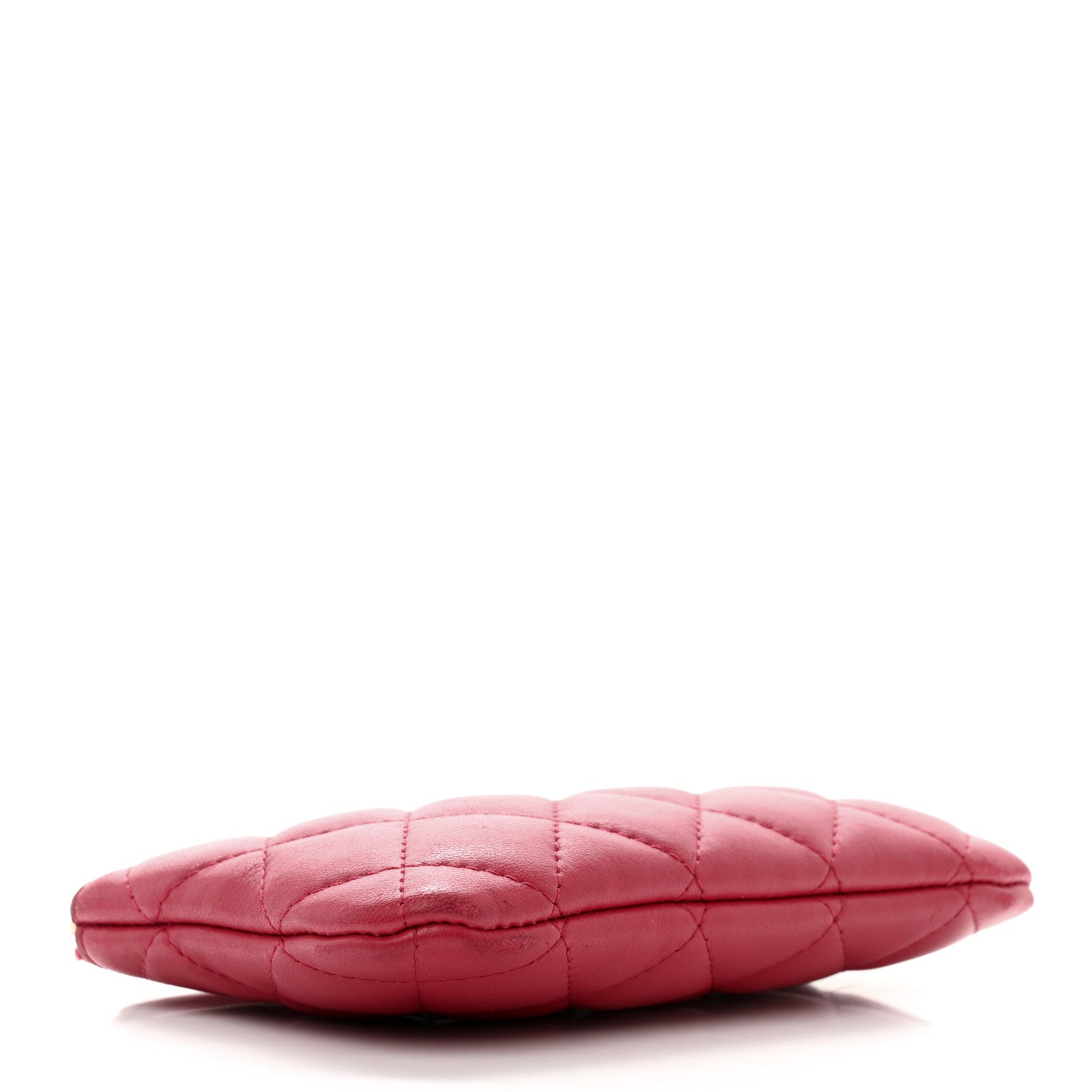 Chanel Lambskin Quilted Small Cosmetic Case Red 4 of 7