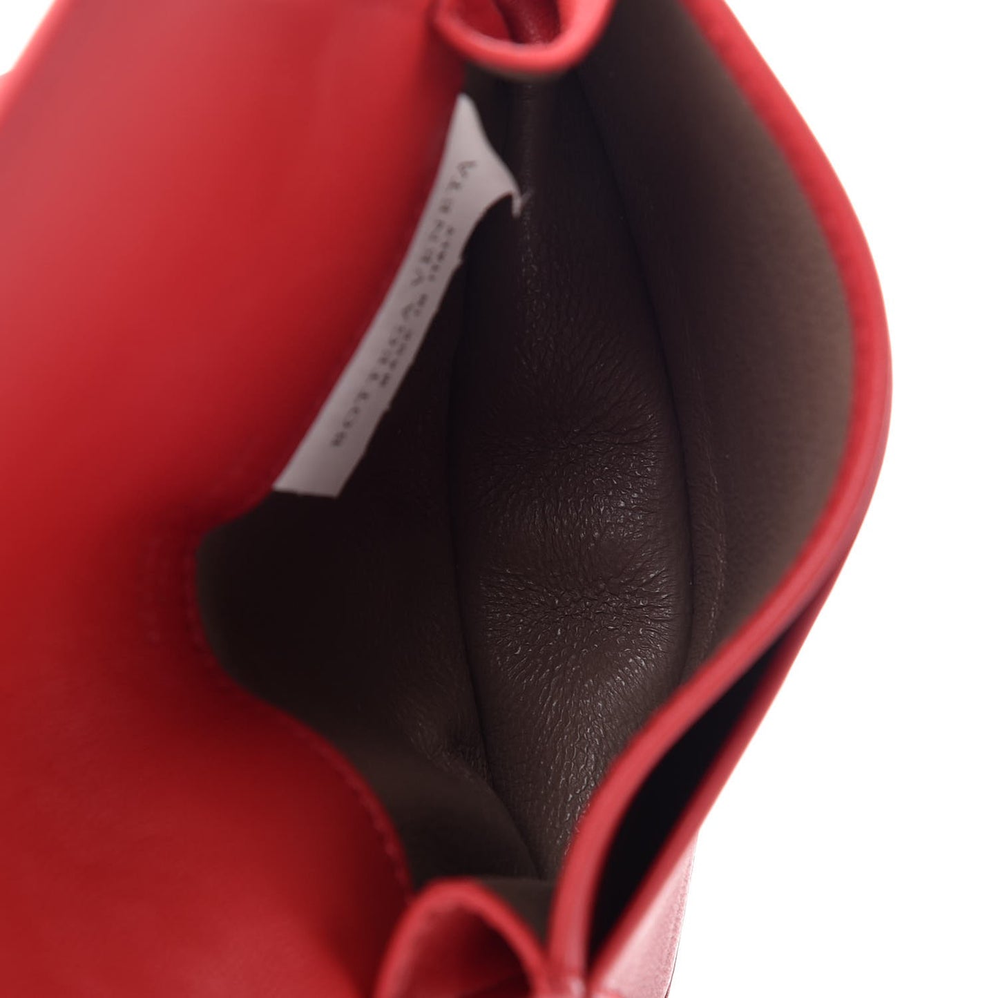 Nappa Intrecciato Card Holder China Red