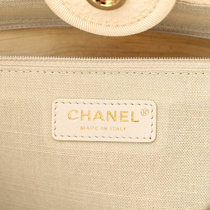 Chanel Mixed Fibers Small Deauville Tote White 8 of 14