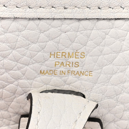 Hermes Taurillon Clemence Amazone Evelyne TPM New White 6 of 11