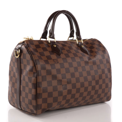 Louis Vuitton Damier Ebene Speedy Bandouliere 30 3 of 9