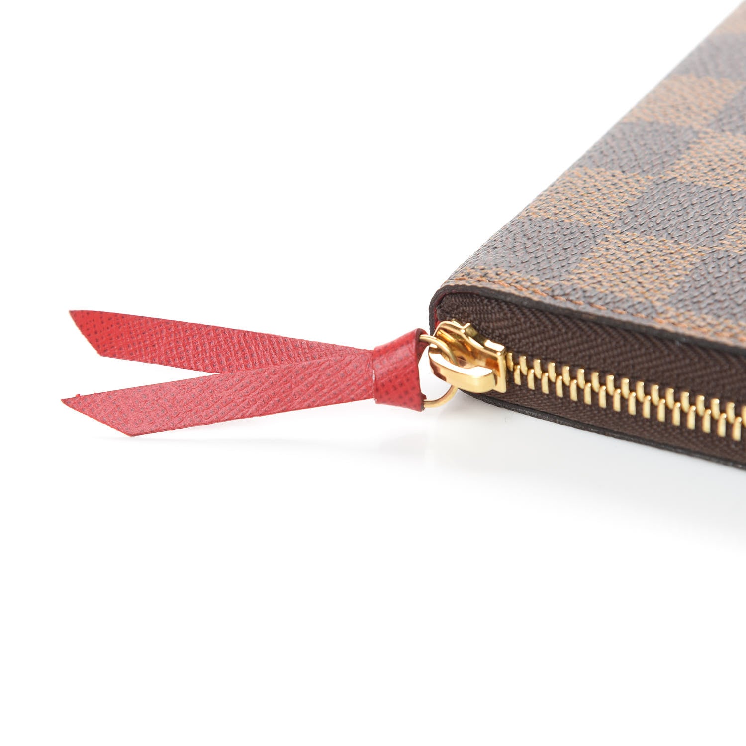 Louis Vuitton Damier Ebene Clemence Wallet Cherry 8 of 8
