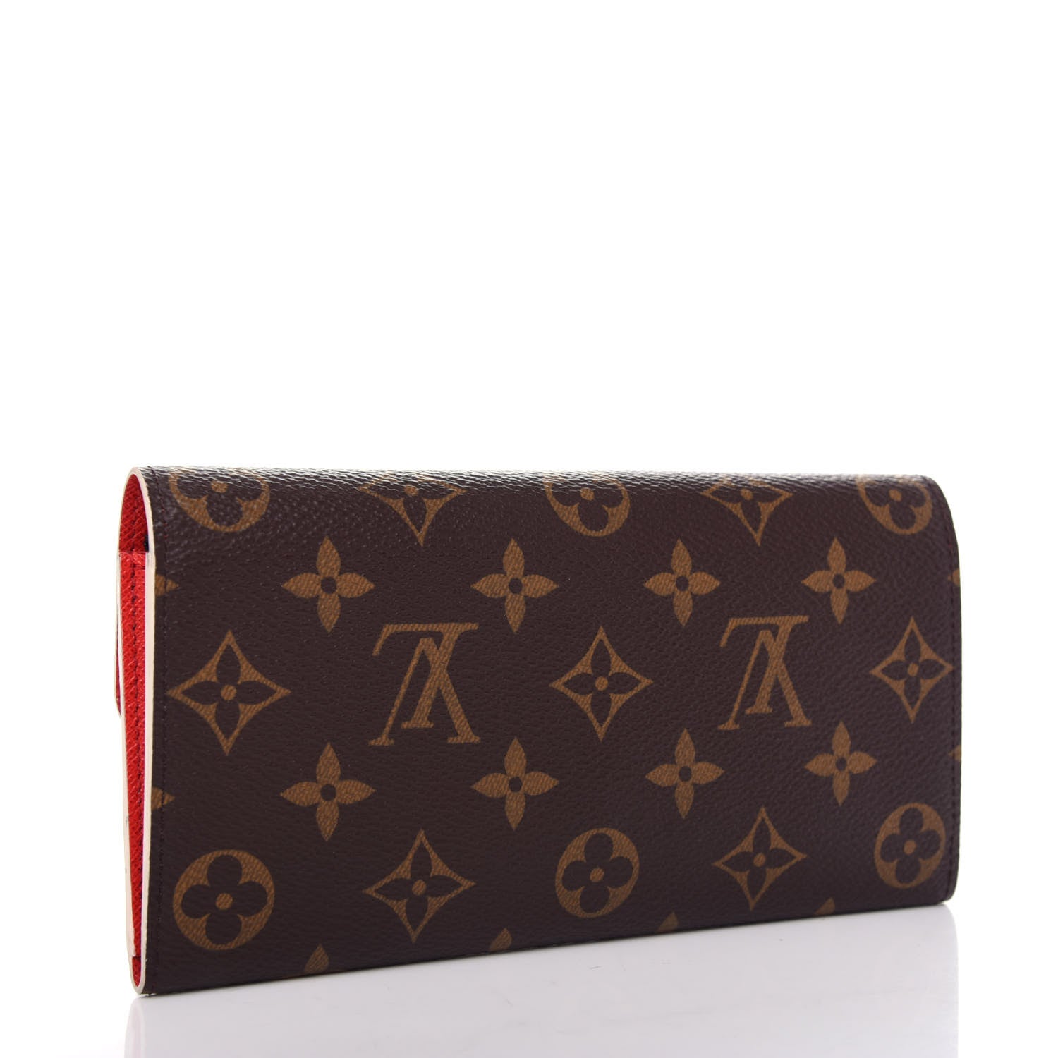Louis Vuitton Monogram Bloom Flower Emilie Wallet Coquelicot 3 of 7