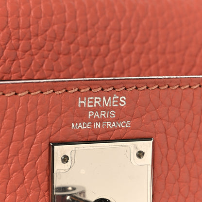 Hermes Taurillon Clemence Kelly Retourne 28  Rose Thé 6 of 13