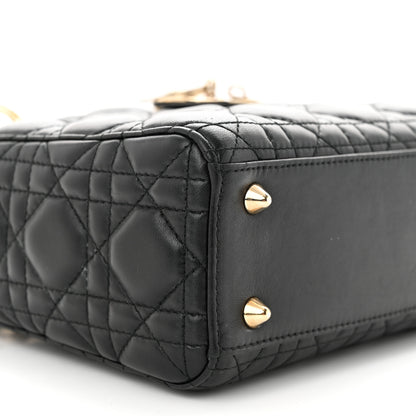 Christian Dior Lambskin Cannage Small Lucky Badges My Lady Dior Black 9 of 10