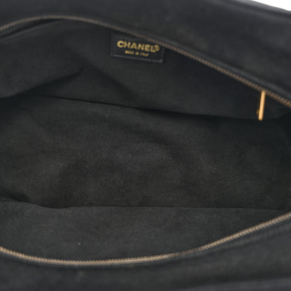 Chanel Jersey Square Quilted Bowler Black 5 of 15