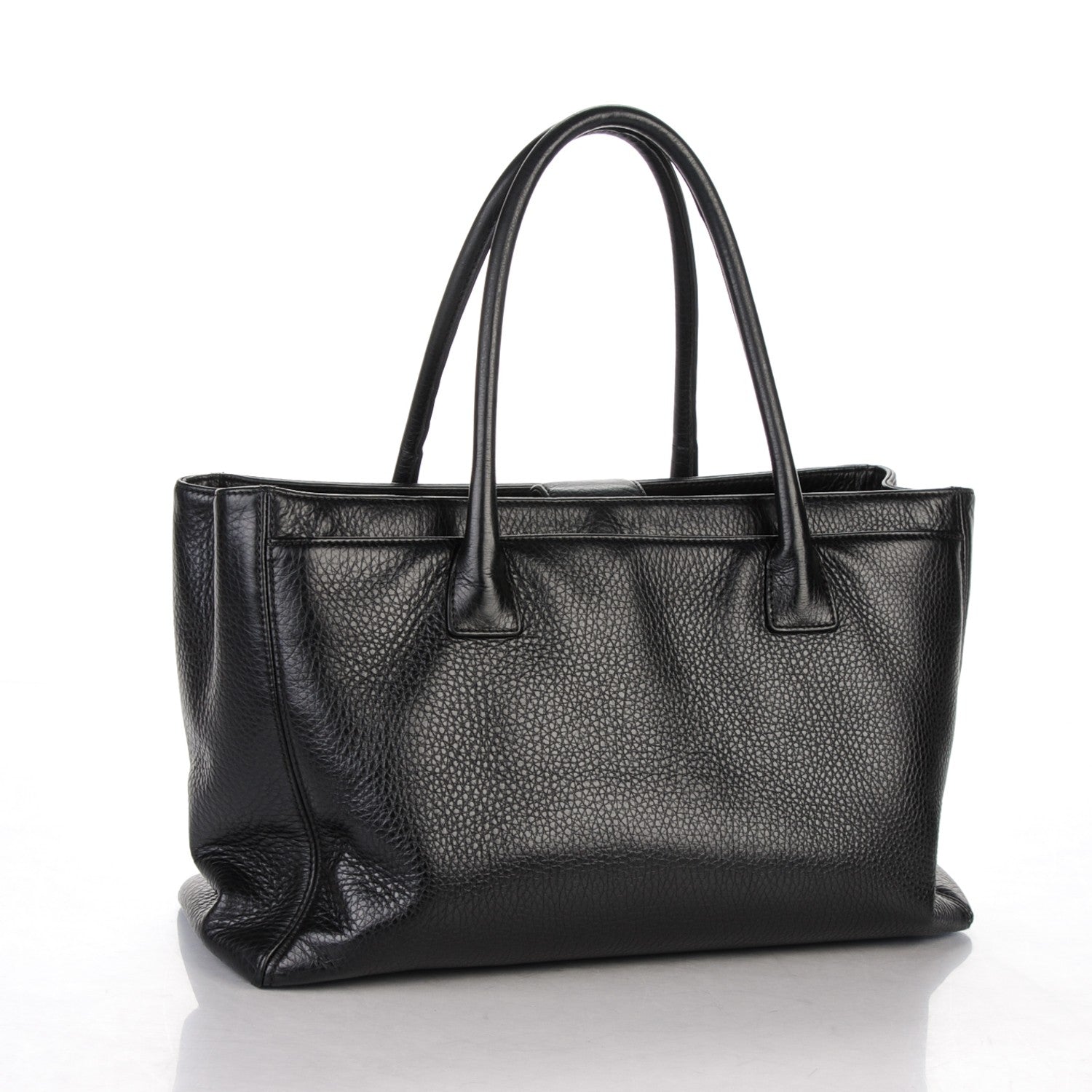 Chanel Calfskin Cerf Executive Shopper Tote Black 3 of 7