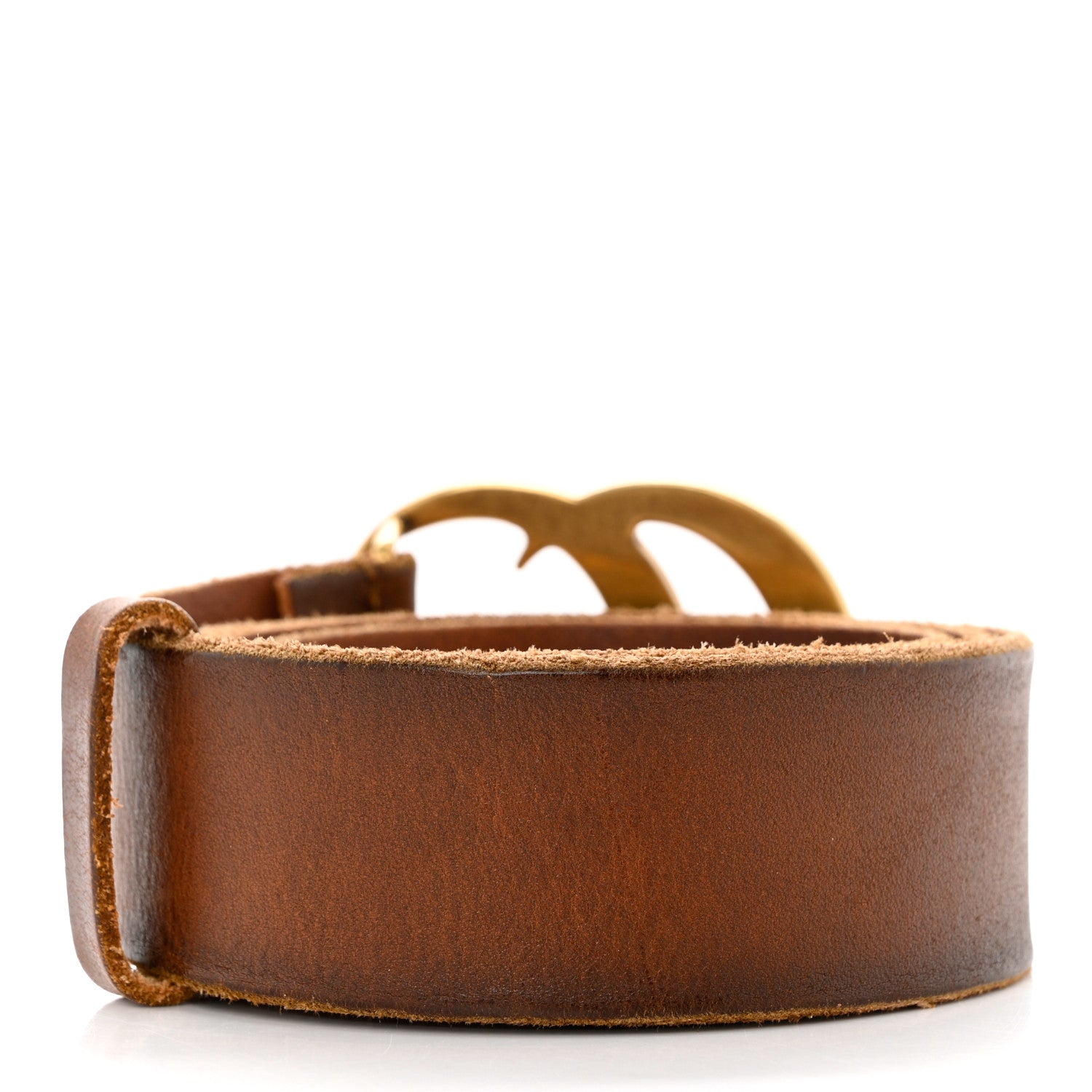 Gucci Faded Calfskin Double G 40mm Belt 80 32 Cuir 2 of 4