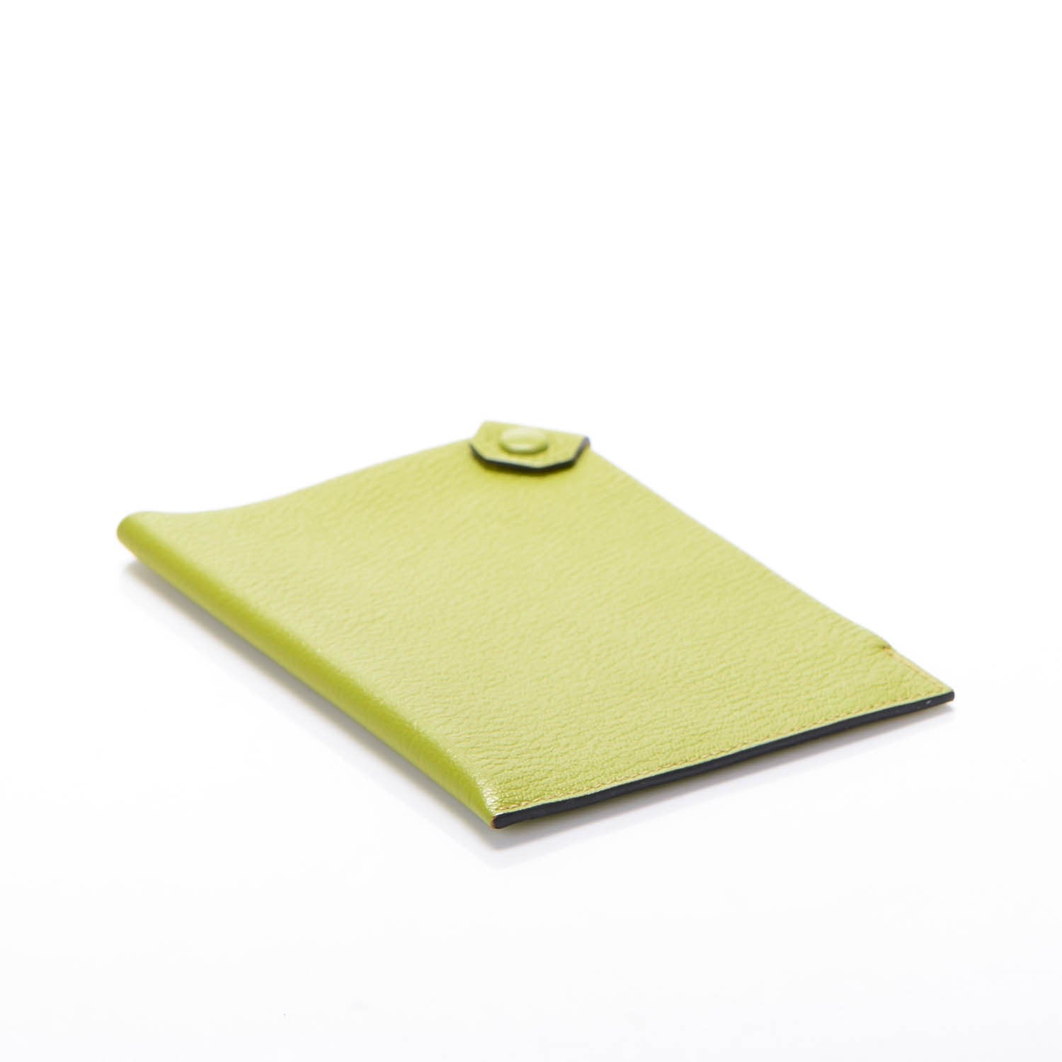 Hermes Chevre Mysore Tarmac PM Passport Holder Vert Anis 4 of 7
