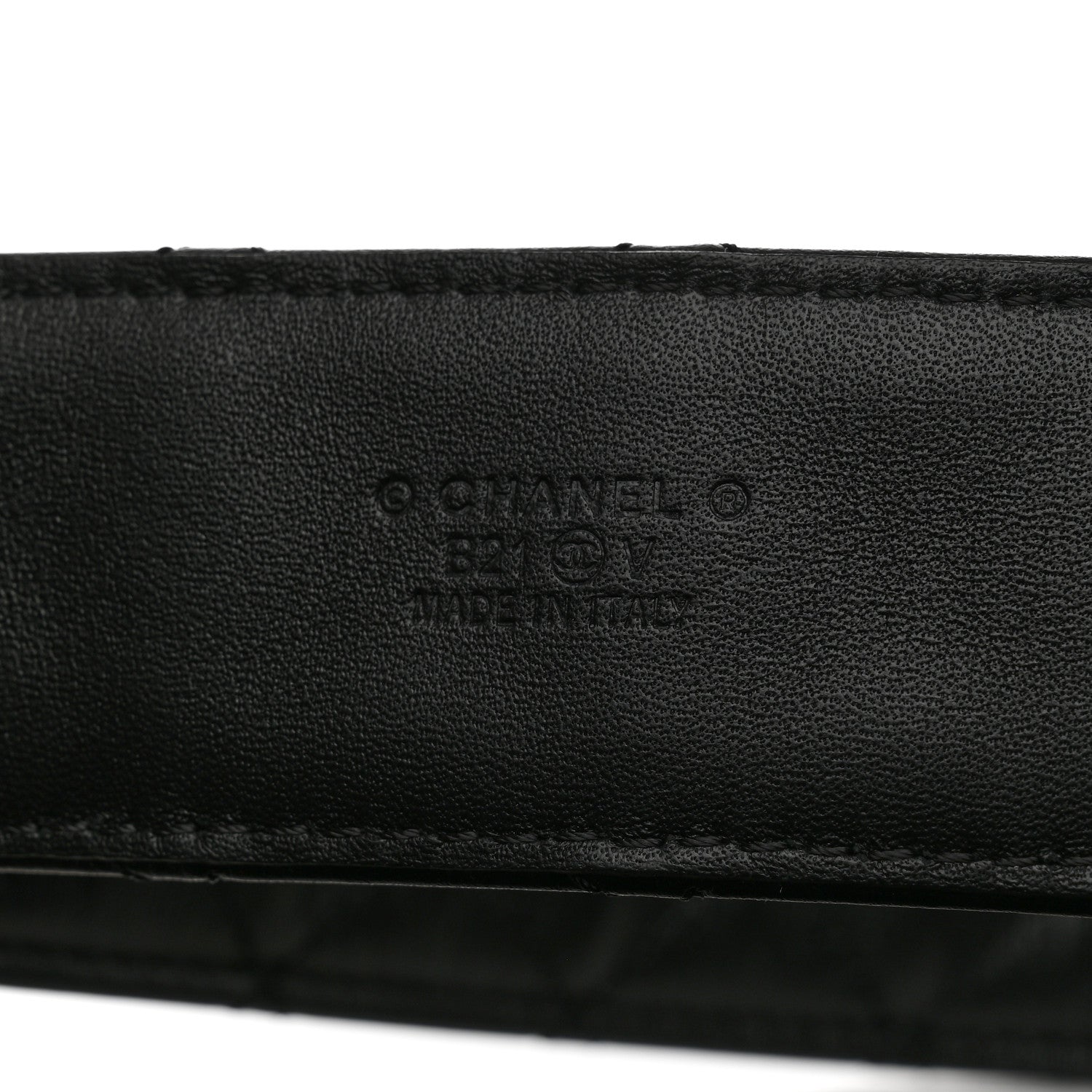 Chanel Calfskin Quilted CC Chain Belt 75/30 Black 6 of 9