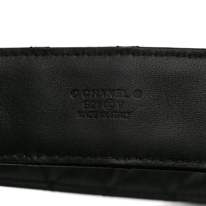 Chanel Calfskin Quilted CC Chain Belt 75/30 Black 6 of 9