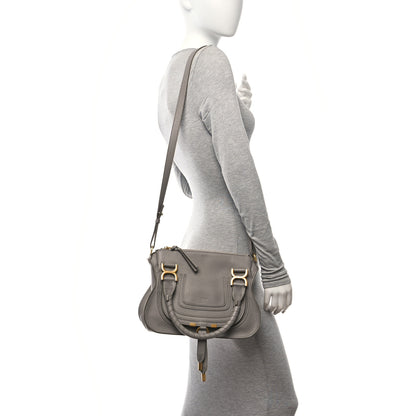 Chloe Calfskin Small Marcie Satchel Cashmere Grey 2 of 11