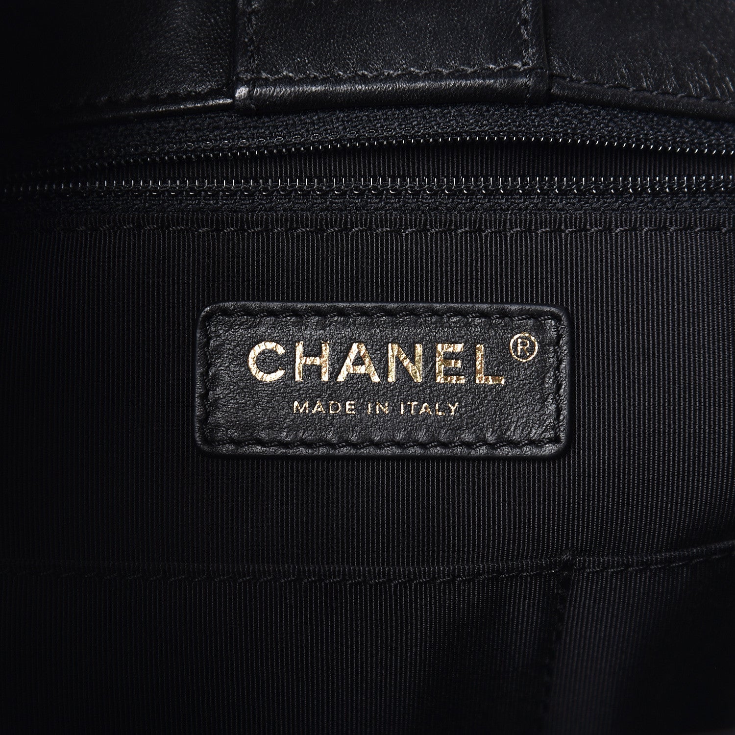Chanel Lambskin Quilted Large Drawstring Bag Black 5 of 11