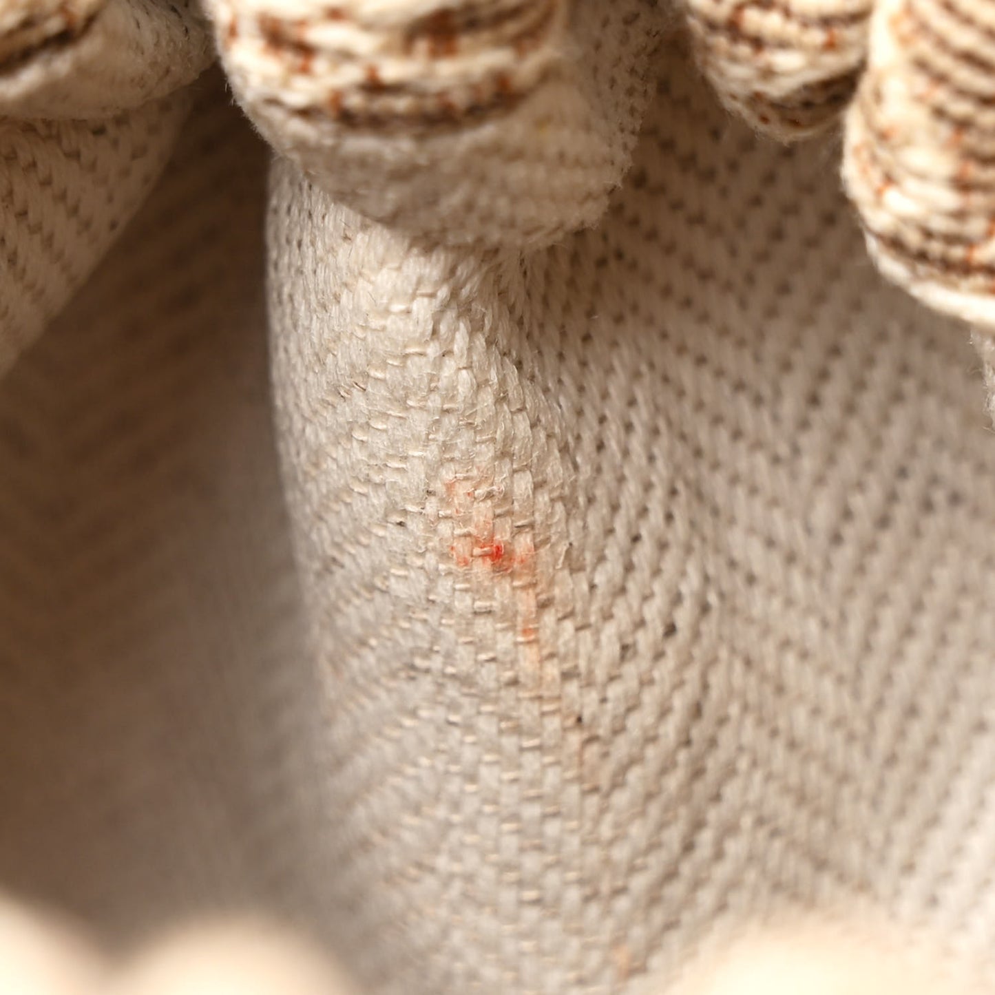 Calfskin Raffia Anagram Paulas Ibiza Pochette Bag Natural Tan