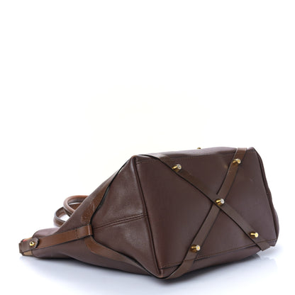Burberry Calfskin House Check Small Salisbury Tote Brown 4 of 9