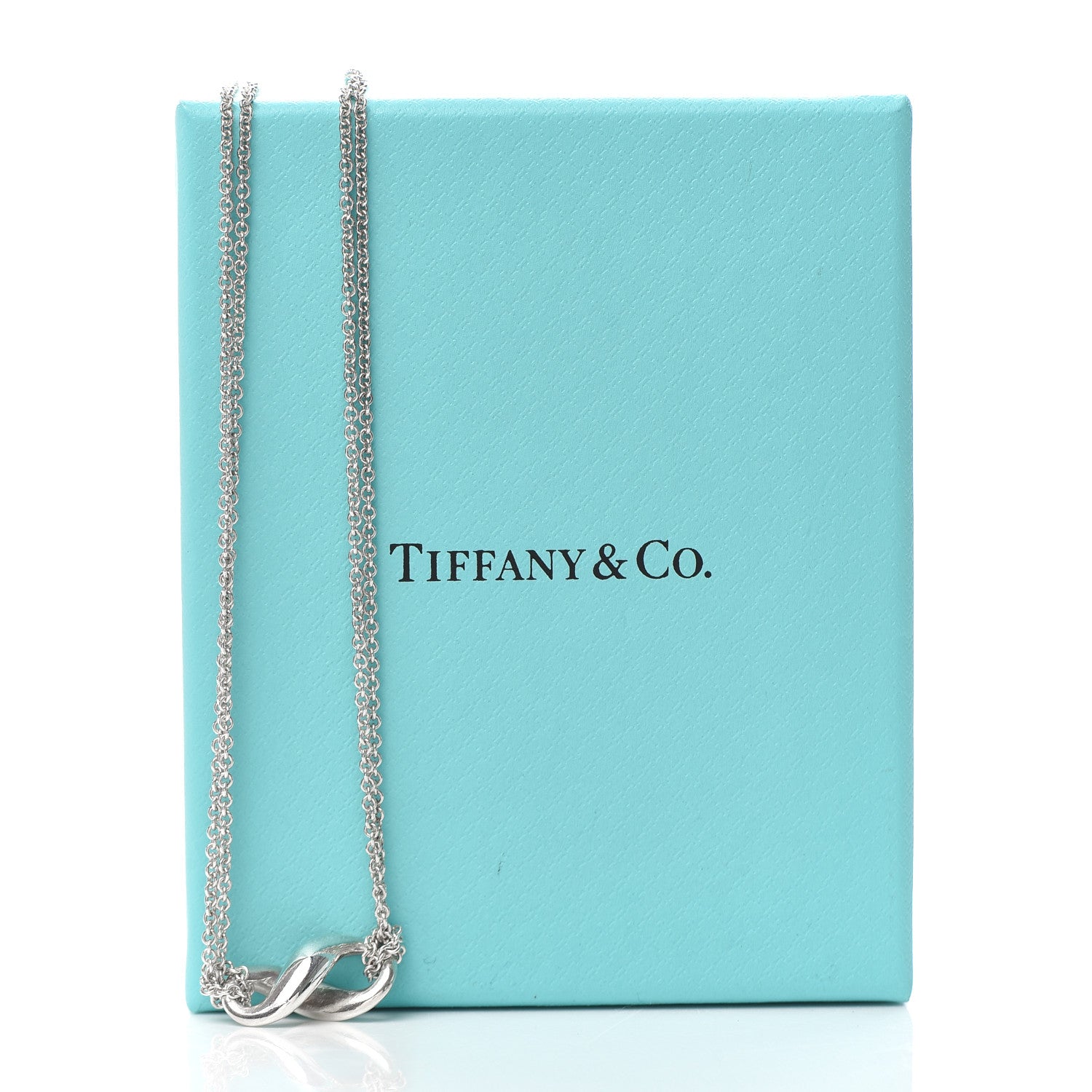 Tiffany Sterling Silver Figure 8 Pendant Necklace 6 of 6