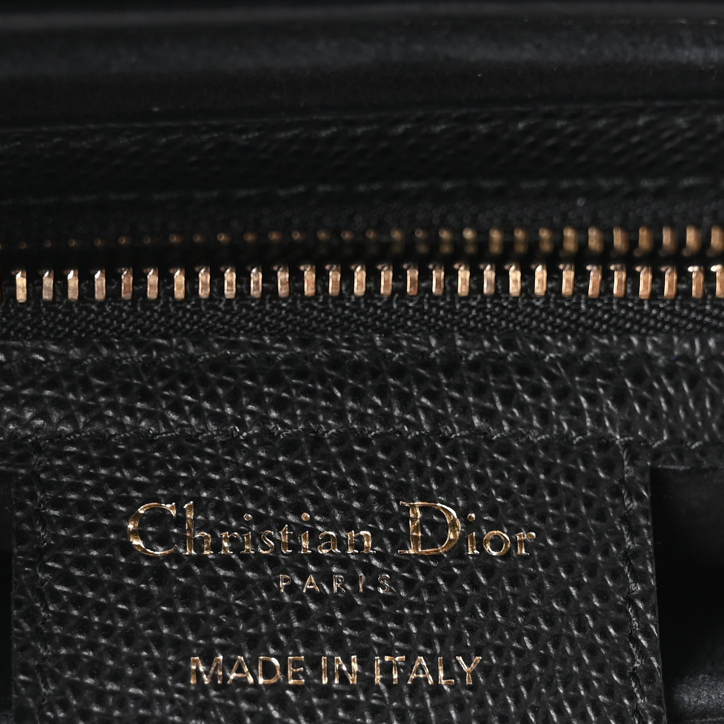 Grained Calfskin Saddle Bag Black