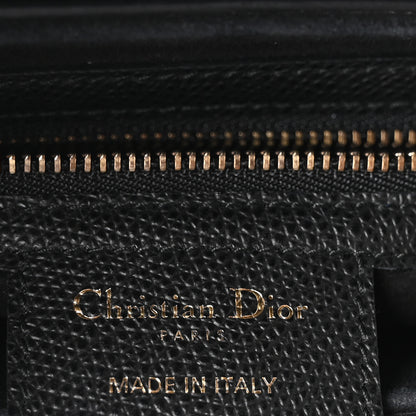 Christian Dior Grained Calfskin Saddle Bag Black 6 of 10