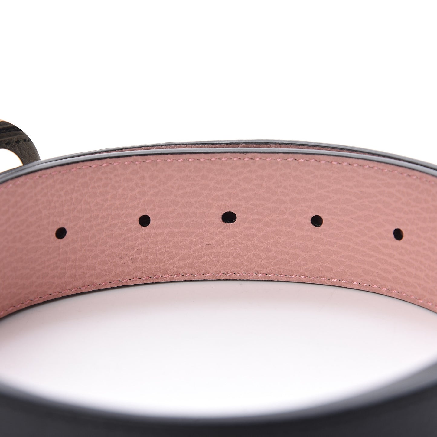 Calfskin 1973 Reversible Belt 95 38 Black Pink