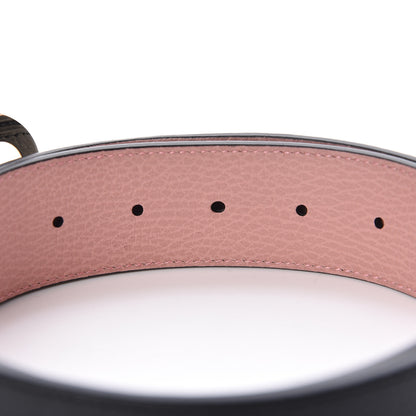Gucci Calfskin 1973 Reversible Belt 95 38 Black Pink 4 of 6