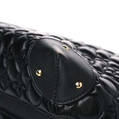 Louis Vuitton Lambskin Quilted Flowers Triangle Softy Black 8 of 10