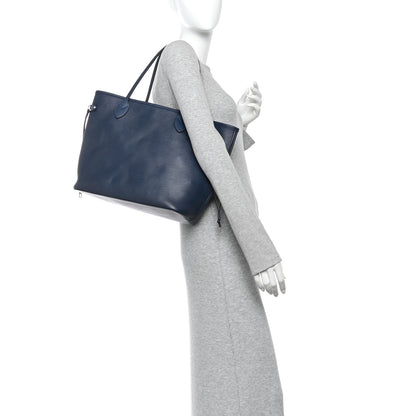 Louis Vuitton Epi Neverfull MM Indigo 2 of 10