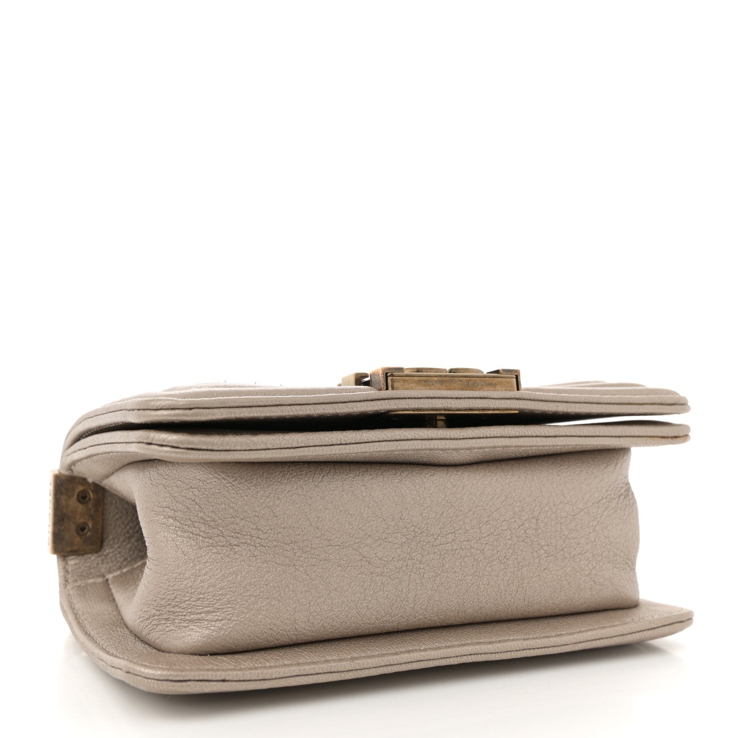 Chanel Metallic Lambskin Mini Scaled Boy Flap Gold 4 of 11