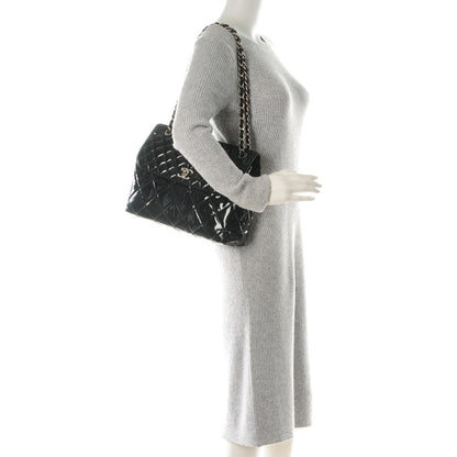 Chanel Vinyl Quilted In the Business Flap Bag Black 2 of 9