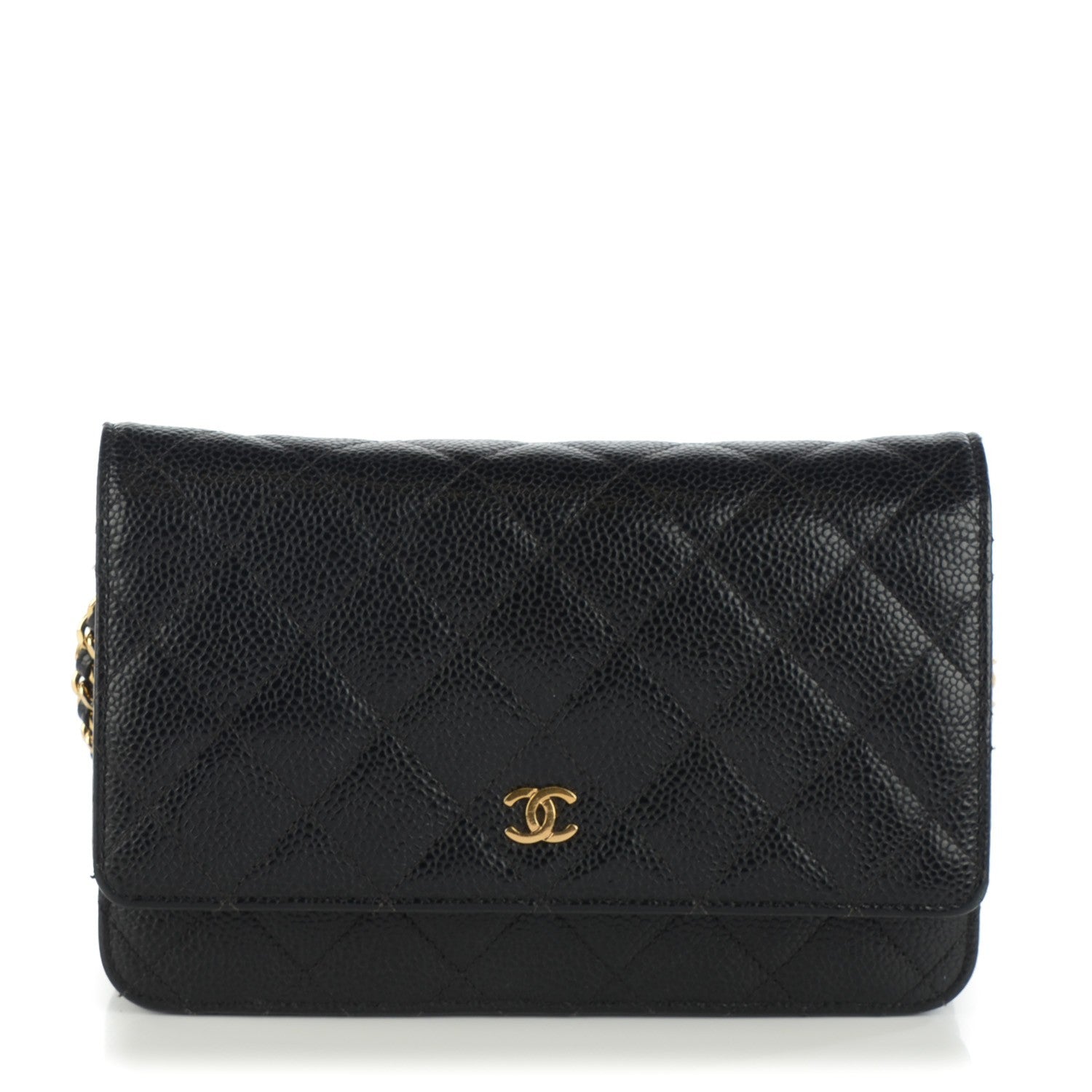 Chanel Caviar Quilted Wallet On Chain WOC Black 1 of 8