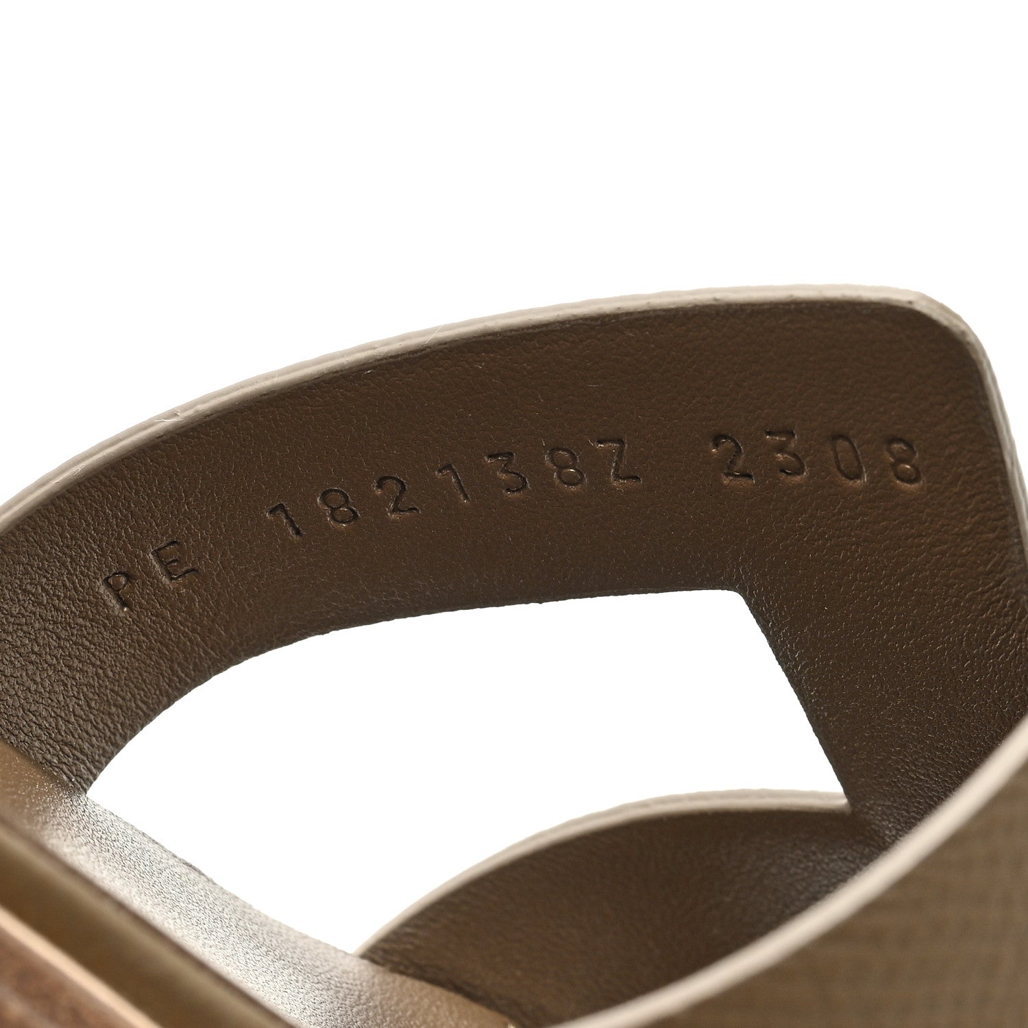 Hermes Epsom Santorini Sandals 38 Etoupe 8 of 8