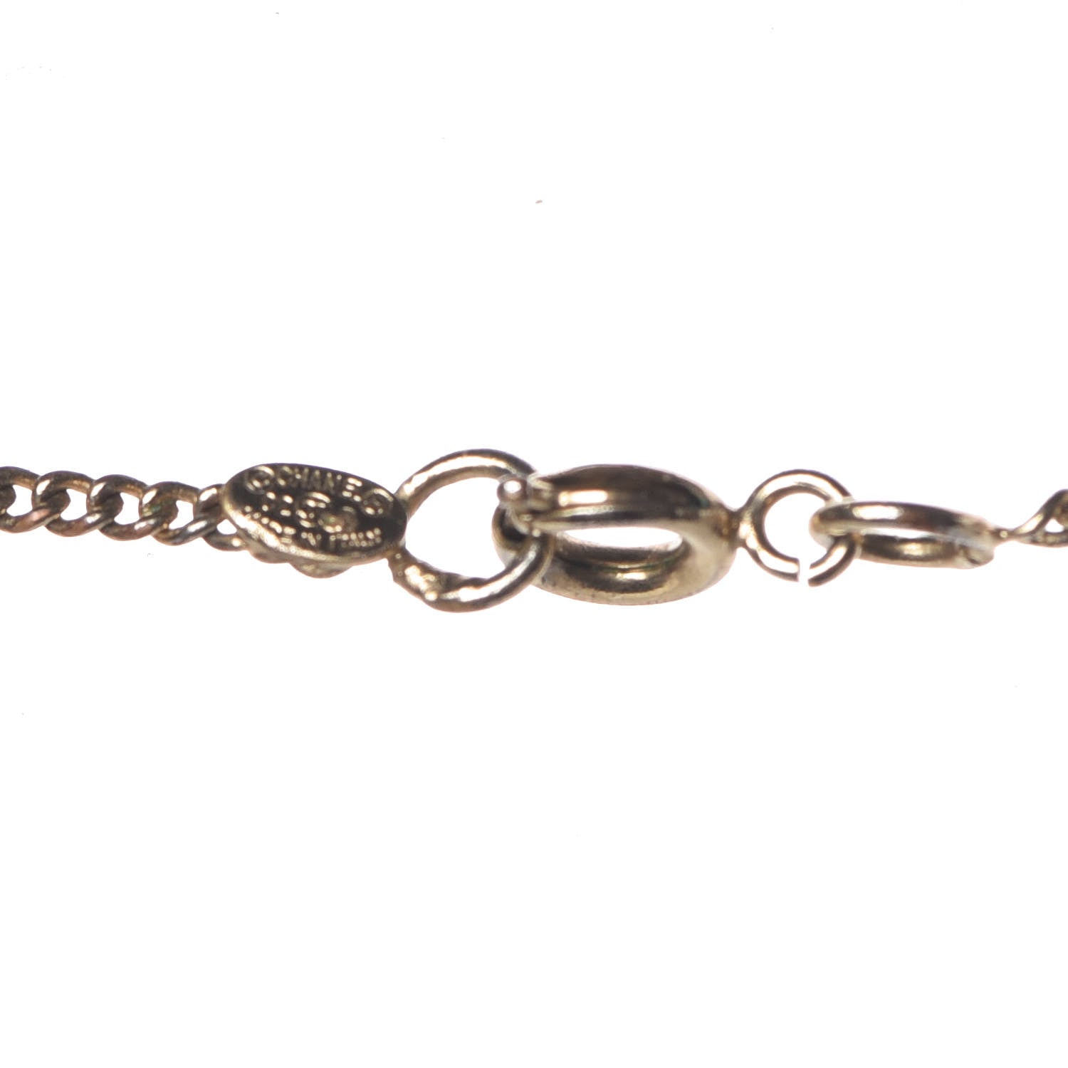 Chanel Enamel CC Camellia Pendant Necklace Gold White 5 of 5