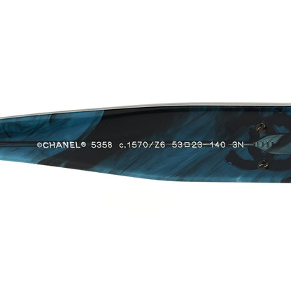 Chanel Acetate Butterfly Signature CC Sunglasses 5358 Dark Blue 5 of 7