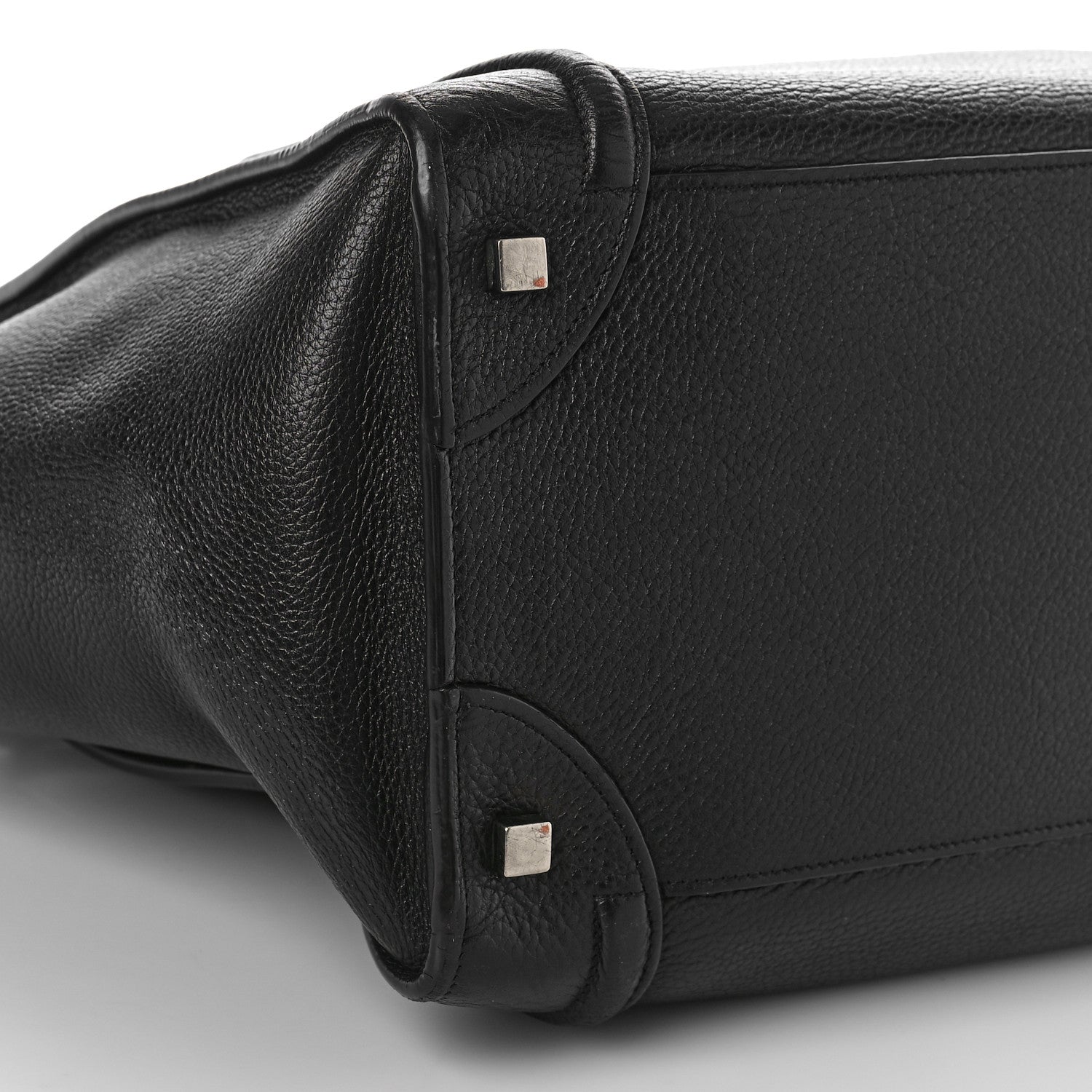 Celine Drummed Calfskin Mini Luggage Black 7 of 14