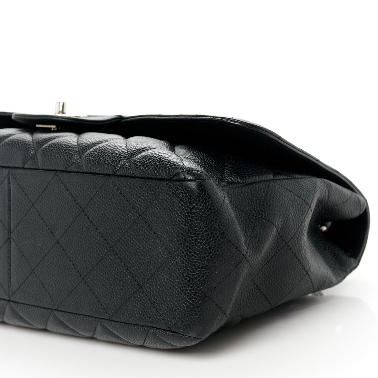 Caviar Quilted Jumbo Single Flap Black