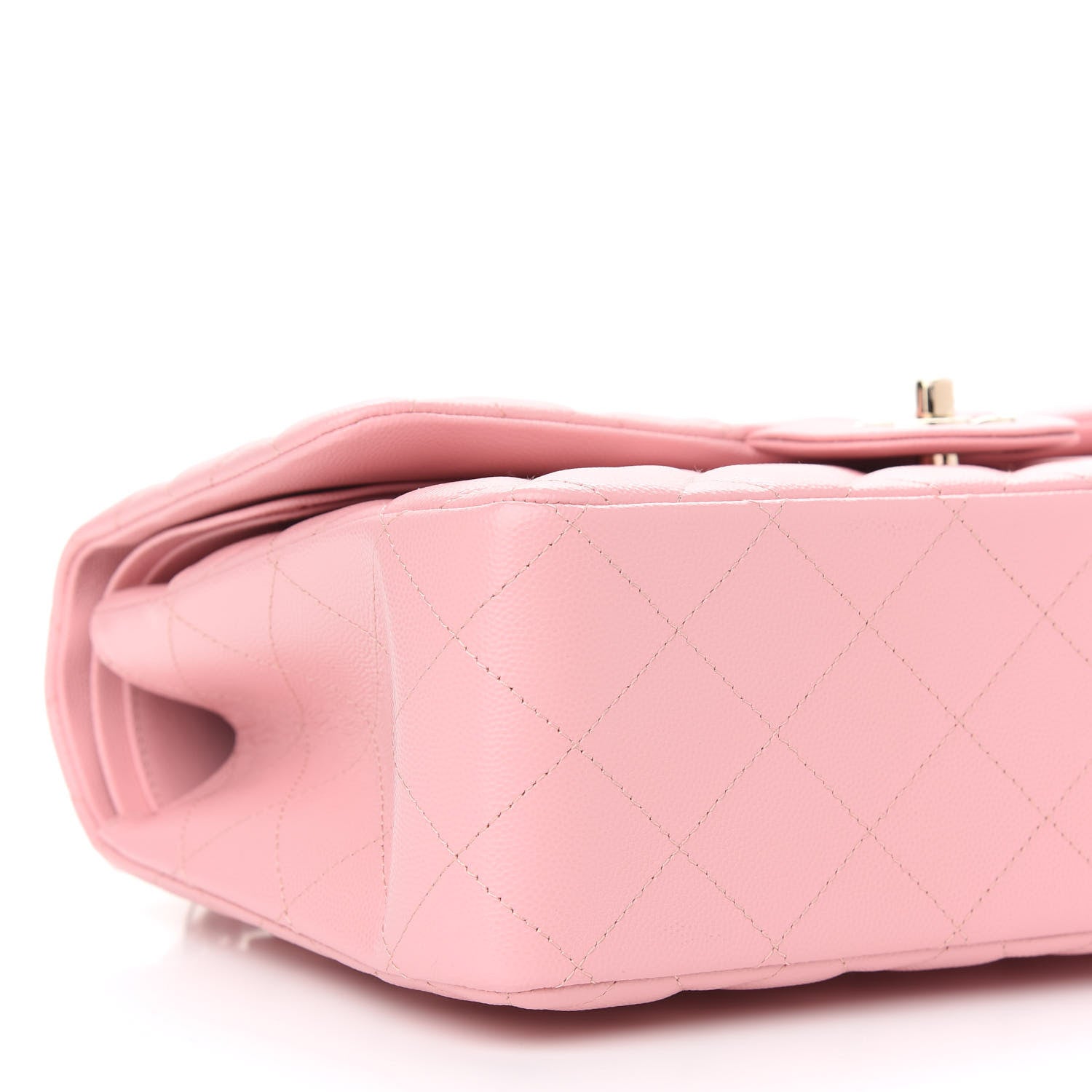 Chanel Caviar Quilted Jumbo Double Flap Pink 8 of 9