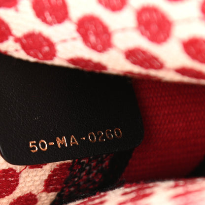 Christian Dior Canvas DiorAmour Dots Mini Book Tote Red 7 of 10